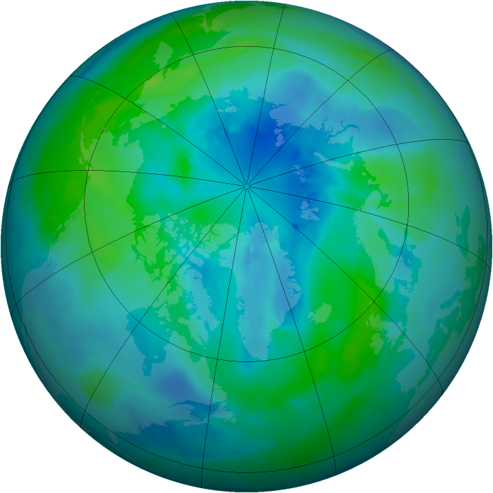 Arctic ozone map for 26 September 2011